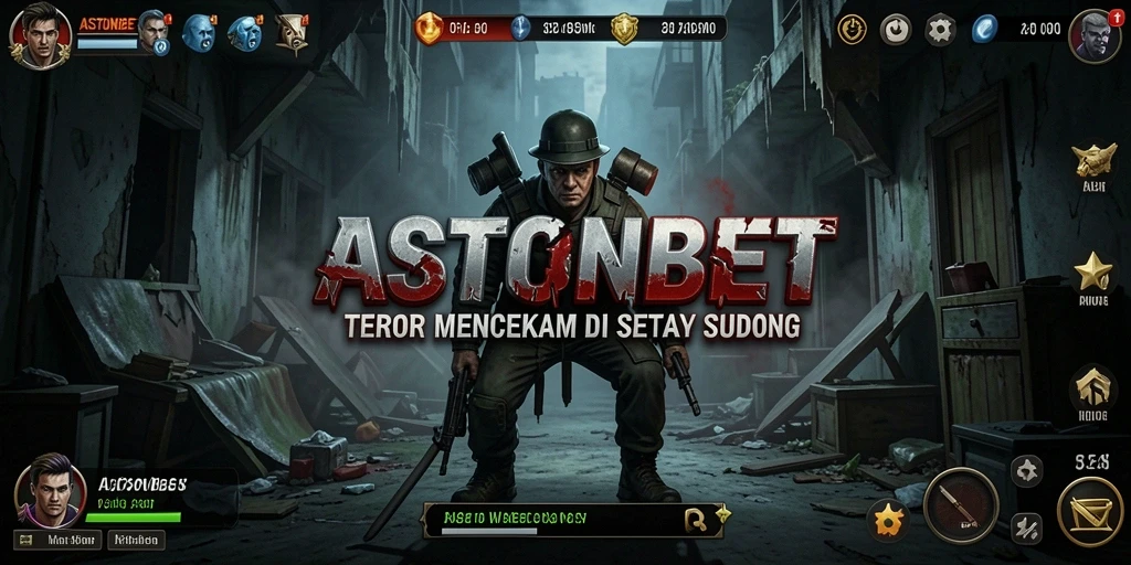 Tangkapan layar gameplay menakutkan dari ASTONBET yang menggambarkan suasana Horror.