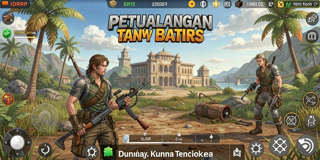 Tampilan gameplay menakjubkan dari IDRRP di dunia terbuka.