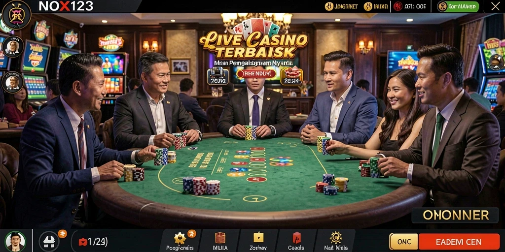 Tampilan gameplay Live Casino yang menarik dan interaktif.