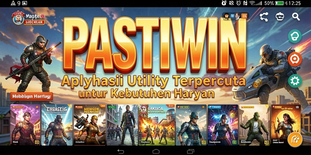 Screenshot PASTIWIN menampilkan antarmuka pengguna yang sederhana dan intuitif.