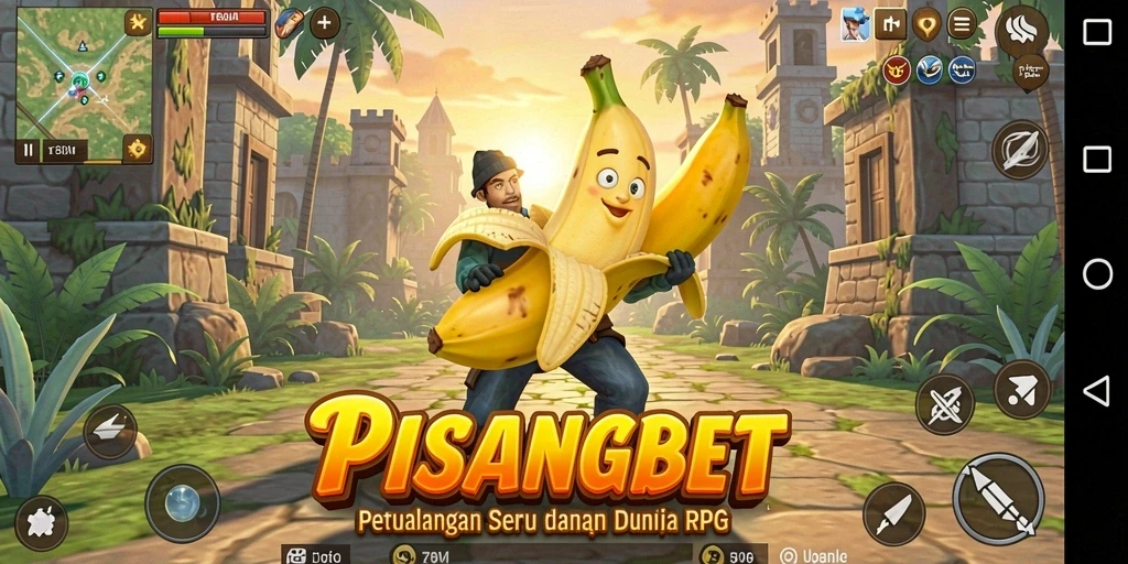 Screenshot PISANGBET menampilkan aksi seru dalam permainan RPG.