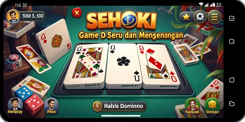 Tampilan seru dari gameplay SEHOKI yang menggembirakan.